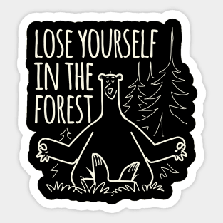 Lose Yourself In The Forest Sticker